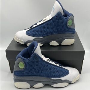 ✨Jordan 13 Retro "Flint" Sneakers✨Navy, White, and Charcoal